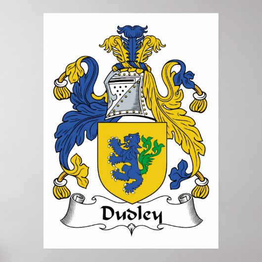 Dudley Familienwappen Poster (Vorne)