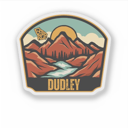 Dudley, Georgien Aufkleber (Vorderseite)