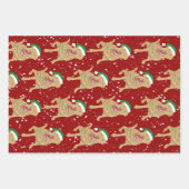 Dudley Labrador Christmas Geschenkpapier Set (Vorderseite 3)