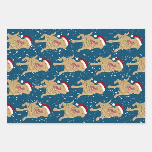 Dudley Labrador Christmas  Geschenkpapier Set (Vorderseite 2)