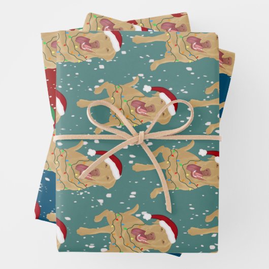 Dudley Labrador Christmas  Geschenkpapier Set (Beispiel)