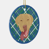 Dudley Labrador Christmas Keramik Ornament (Rechts)