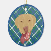 Dudley Labrador Christmas Keramik Ornament (Links)