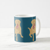 Dudley Labrador Coffee Tasse (VorderseiteRechts)