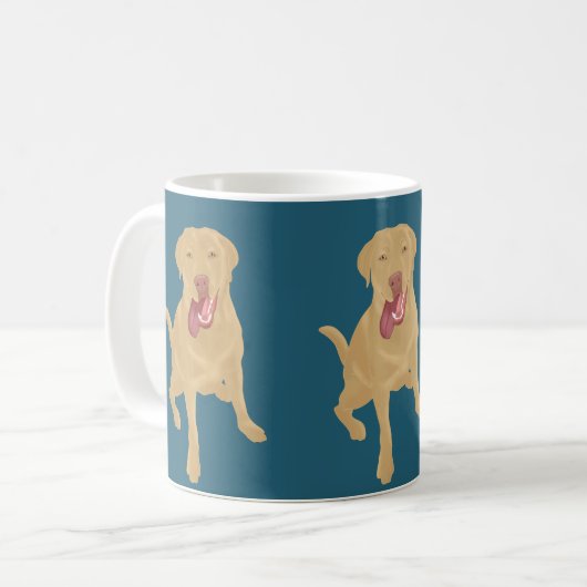 Dudley Labrador Coffee Tasse (Vorderseite Links)