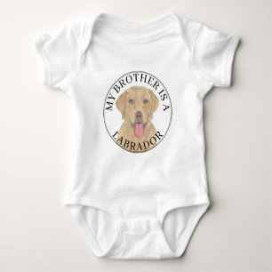 Dudley Labrador Hund Baby Strampler