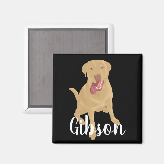 Dudley Labrador Magnet (Vorderseite/Rückseite)