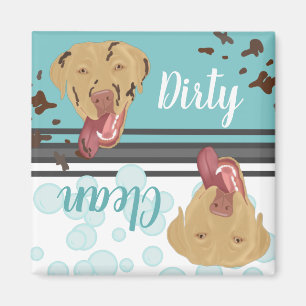 Dudley Labrador Retriever Dirty/Clean Geschirrspül Magnet