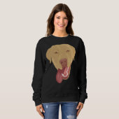 Dudley Labrador Retriever Puppy Face Sweatshirt (Vorne ganz)