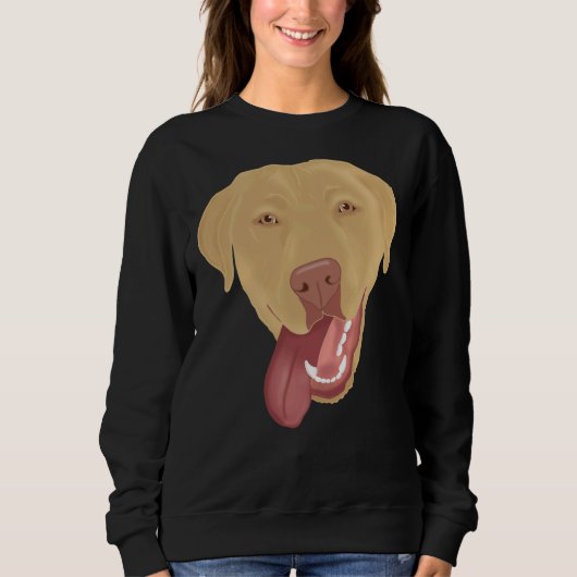 Dudley Labrador Retriever Puppy Face Sweatshirt (Vorderseite)