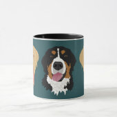 Dudley Labrador und Bernese Mountain Dog Tasse (Zentrum)