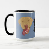 Dudley Labrador und Bernese Mountain Dog Tasse (Links)