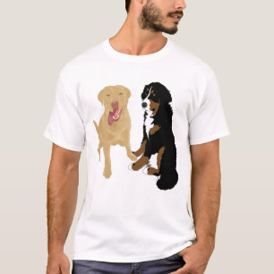 Dudley Labrador und Bernese Mountain Hund T-Shirt
