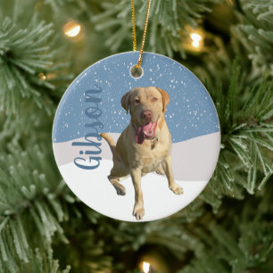 Dudley Labrador Weihnachten  Keramik Ornament