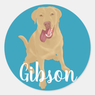 Dudley    LabradorClassic Round Sticker