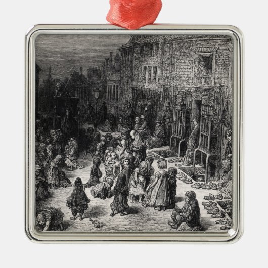Dudley Straße, sieben Skala Silbernes Ornament (Vorne)