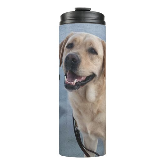 Dudley-thermische Tasse mit Pfotendrucken (Vorderseite)