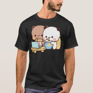 Dudu Bear und Bubu Panda schauen gemeinsam Film T-Shirt