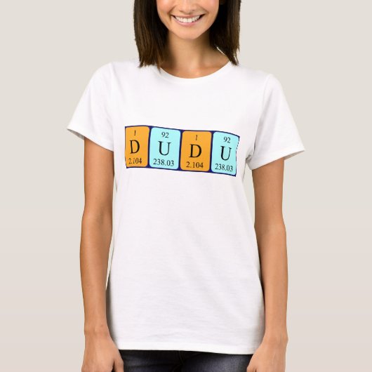 Dudu Periodenname Shirt (Vorderseite)