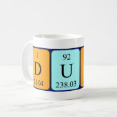Dudu Periodenname Tasse (Vorderseite Links)