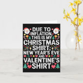Due To Inflation Christmas New Year Valentine Funn Karte (Gelbe Blume)