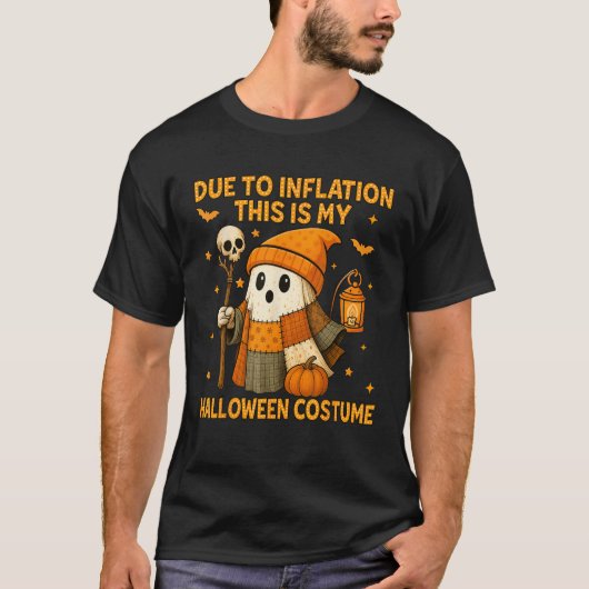 Due to Inflation This is My Halloween Patchwork Gh T-Shirt (Vorderseite)