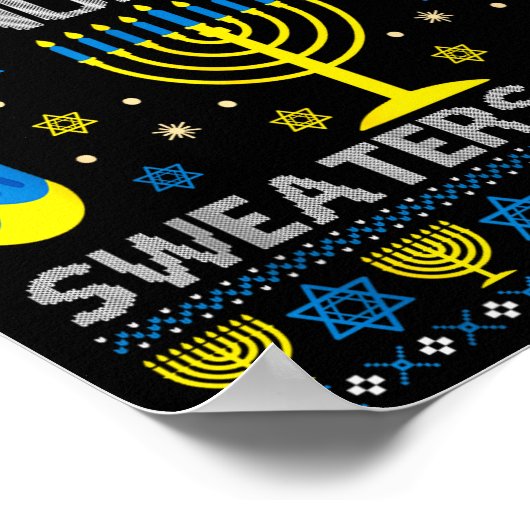 Due To Inflation This Is My Ugly Hanukkah Sweaters Poster (Ecke)