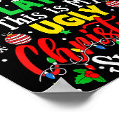 Due To Inflation This Is My Ugly Sweater Family Ch Poster (Ecke)