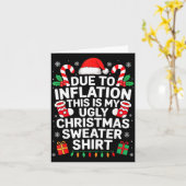 Due To Inflation This Is My Ugly Sweater For Chris Karte (Gelbe Blume)