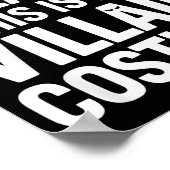 Due To Inflation This Is My Villain Costume Hallow Poster (Ecke)