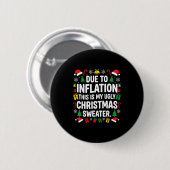 Due To Inflation Ugly Christmas Sweater Shirt Men Button (Vorne & Hinten)