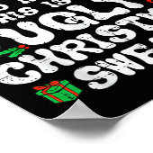 Due To Inflation Ugly Christmas Sweater Xmas Men W Poster (Ecke)