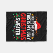 Due To Inflation Ugly Christmas Sweaters For Men W Fleecedecke (Vorderseite (Horizontal))