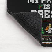 Due To Inflation Ugly Christmas Sweaters Funny Say Mousepad (Ecke)
