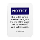 Due to the current workload notice funny magnet (Vertikal)