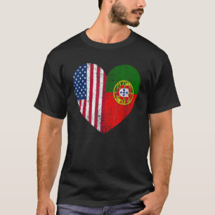 Duel Heart Portugal und amerikanischer Duell-Bürge T-Shirt