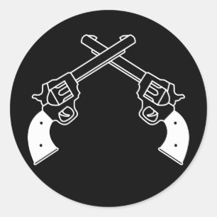 Duel Pistols Runder Aufkleber
