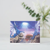 DUELING DRAGONS POST CARD POSTKARTE (Stehend Vorderseite)