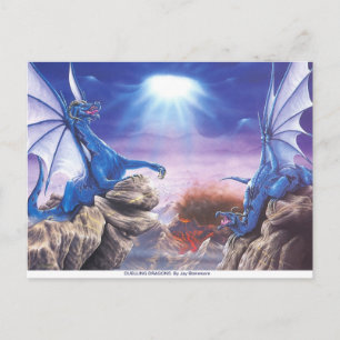 DUELING DRAGONS POST CARD POSTKARTE