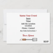 Dueling Grills ! SRF Save The Date (Rückseite)