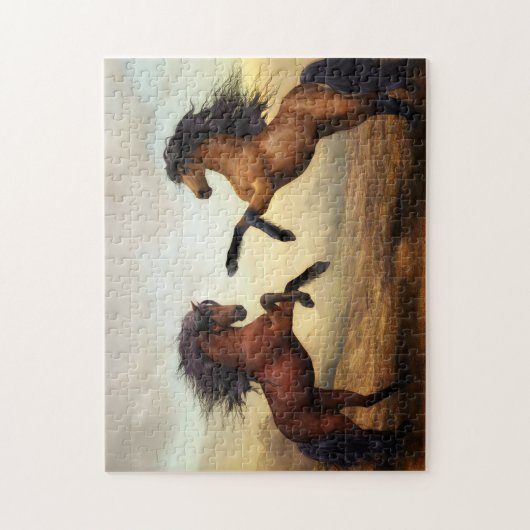 Dueling Pferde Puzzle (Vertikal)