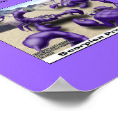 Dueling Skorpions Funny Cartoon Posters Poster (Ecke)