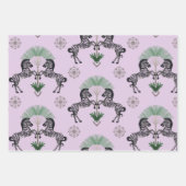 Dueling Zebra Geschenkpapier Set (Vorderseite 3)