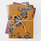 Dueling Zebra Geschenkpapier Set (Beispiel)