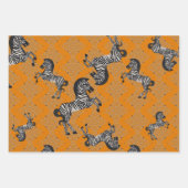 Dueling Zebra Geschenkpapier Set (Vorderseite)