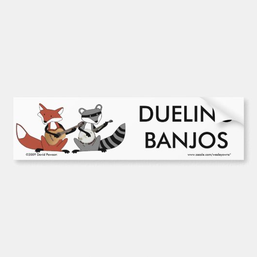 Duellbanjos Autoaufkleber (Vorne)