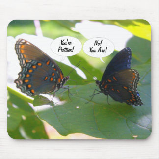 Duellbeste Freundinnen (Schmetterlings-Freunde für Mousepad