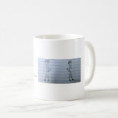 Duellbibliothekar-Gekritzel-Logo-Tasse Kaffeetasse (VorderseiteRechts)