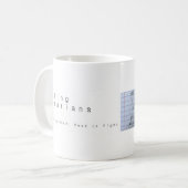 Duellbibliothekar-Gekritzel-Logo-Tasse Kaffeetasse (Vorderseite Links)