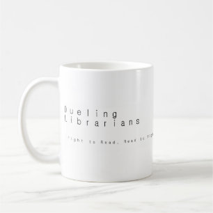 Duellbibliothekar-Gekritzel-Logo-Tasse Kaffeetasse